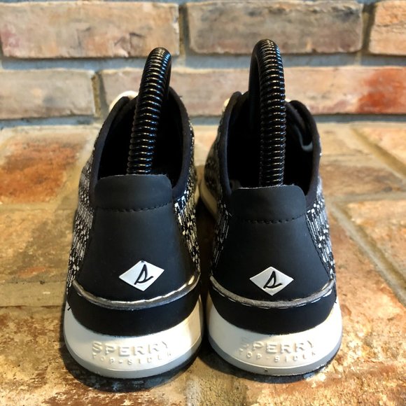 Paul Sperry Black White Sneaker Shoes Sz US 8 M - Picture 3 of 6
